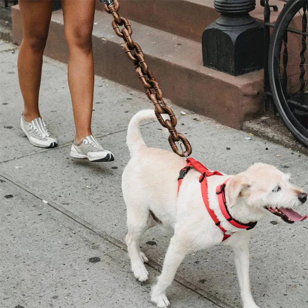 Ironclad Faux-Chain Dog Lead — Lightweight Chain-Look Lead, 1.5 m