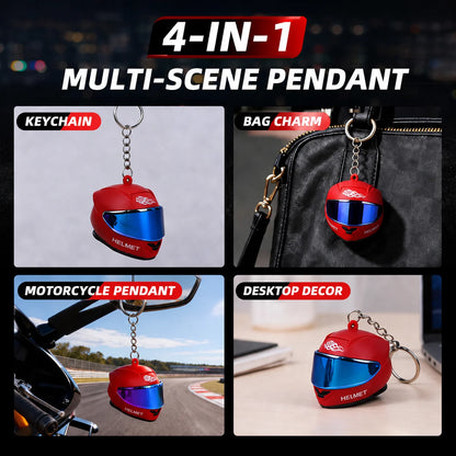 Visor Mini Helmet Keyring — LED night light, eight designs