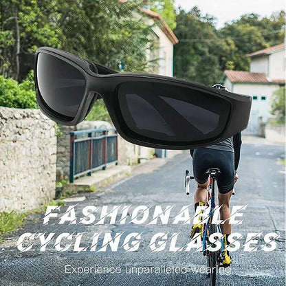 Outdoor Cycling Sunglasses with Eye Protection – CS Tactical Sports Glasses with Sponge Foam, Ideal for Cycling and Skiing – 1 Pair