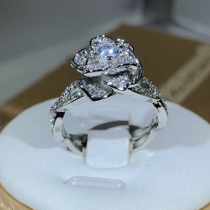 Crystal Rose Ring