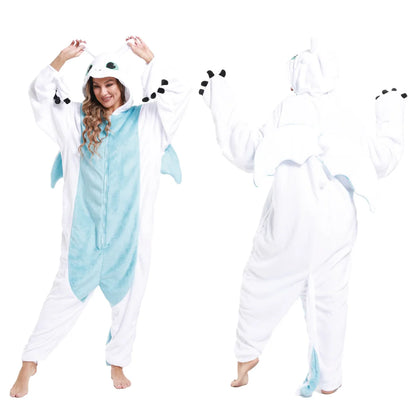 Ember Dragon Onesie — Hooded Fleece Kigurumi for Adults