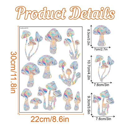 Prisma Rainbow Suncatcher Decals — Self-Adhesive Window Prism Stickers
