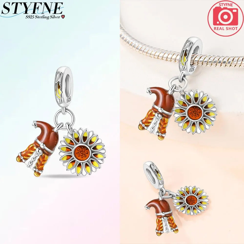 Sunflower Garden Dangle Charm