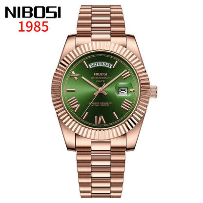Regent Quartz Watch for Men — Roman Dial, Date Window, 30m Water Resistant