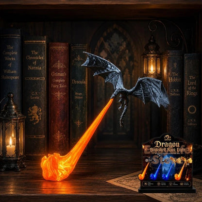Wyrm Shelf Dragon — 3D-Printed Fire-Breathing Bookshelf Ornament