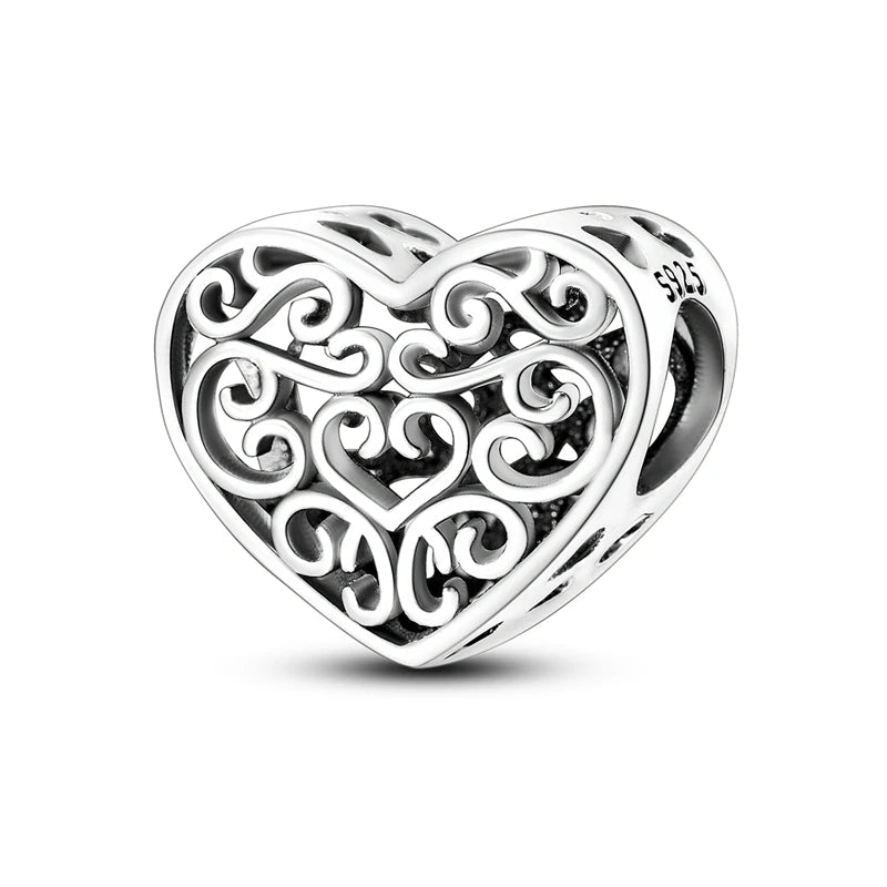 Filigree Heart Charm