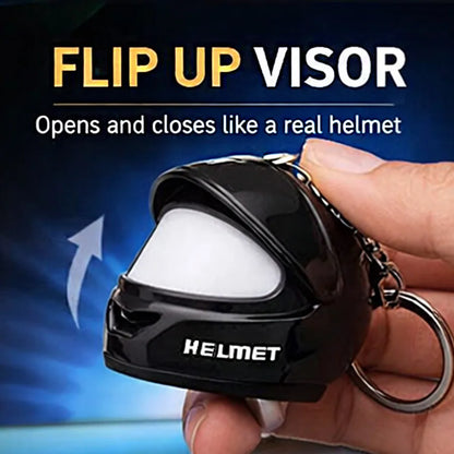 Visor Mini Helmet Keyring — LED night light, eight designs
