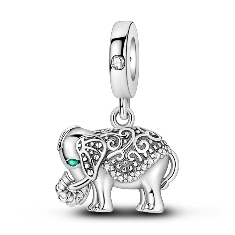 Filigree Elephant Dangle Charm