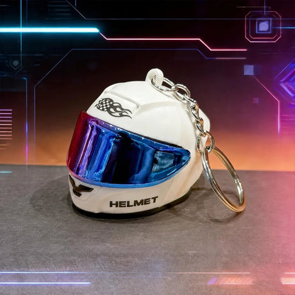 Visor Mini Helmet Keyring — LED night light, eight designs