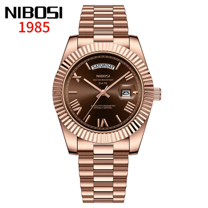 Regent Quartz Watch for Men — Roman Dial, Date Window, 30m Water Resistant