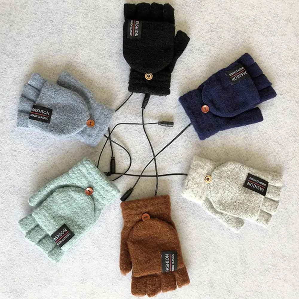 Solstice USB Heated Gloves — steady 40°C warmth, one size