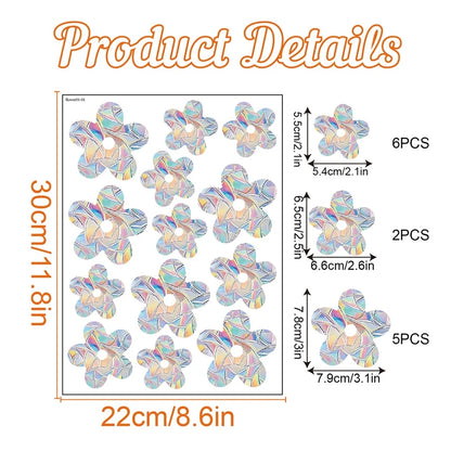 Prisma Rainbow Suncatcher Decals — Self-Adhesive Window Prism Stickers