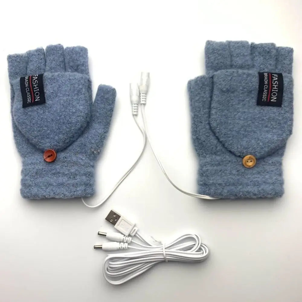 Solstice USB Heated Gloves — steady 40°C warmth, one size