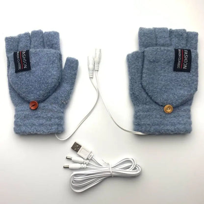 Solstice USB Heated Gloves — steady 40°C warmth, one size