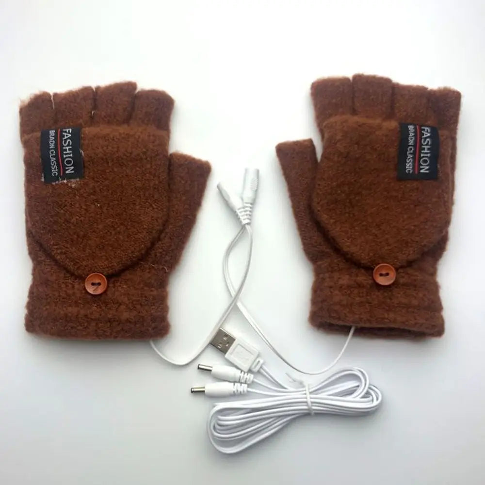 Solstice USB Heated Gloves — steady 40°C warmth, one size