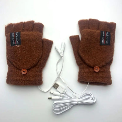 Solstice USB Heated Gloves — steady 40°C warmth, one size