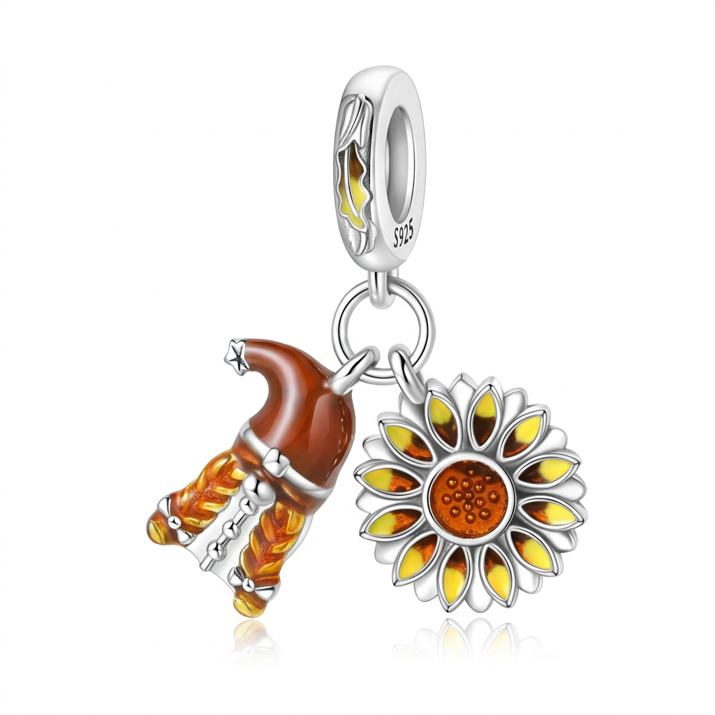 Sunflower Garden Dangle Charm