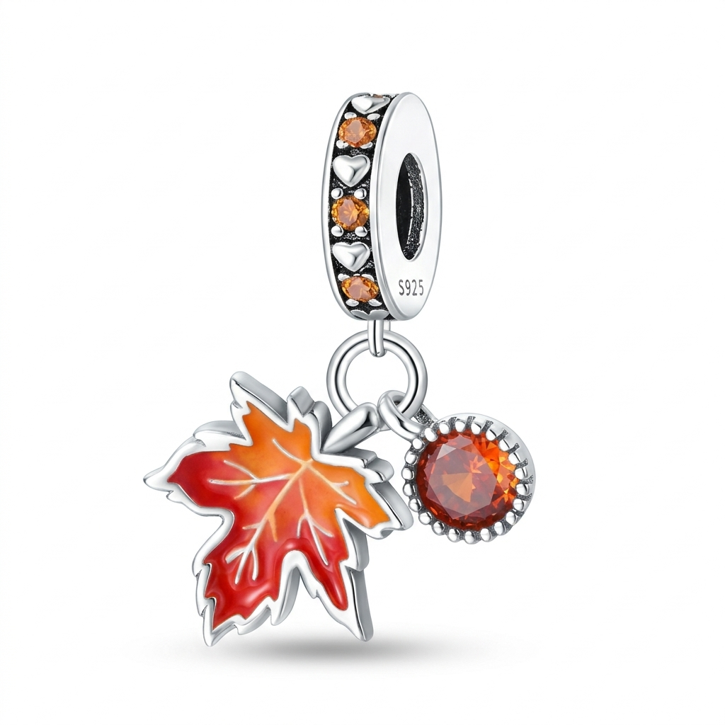 Maple Leaf Dangle Charm