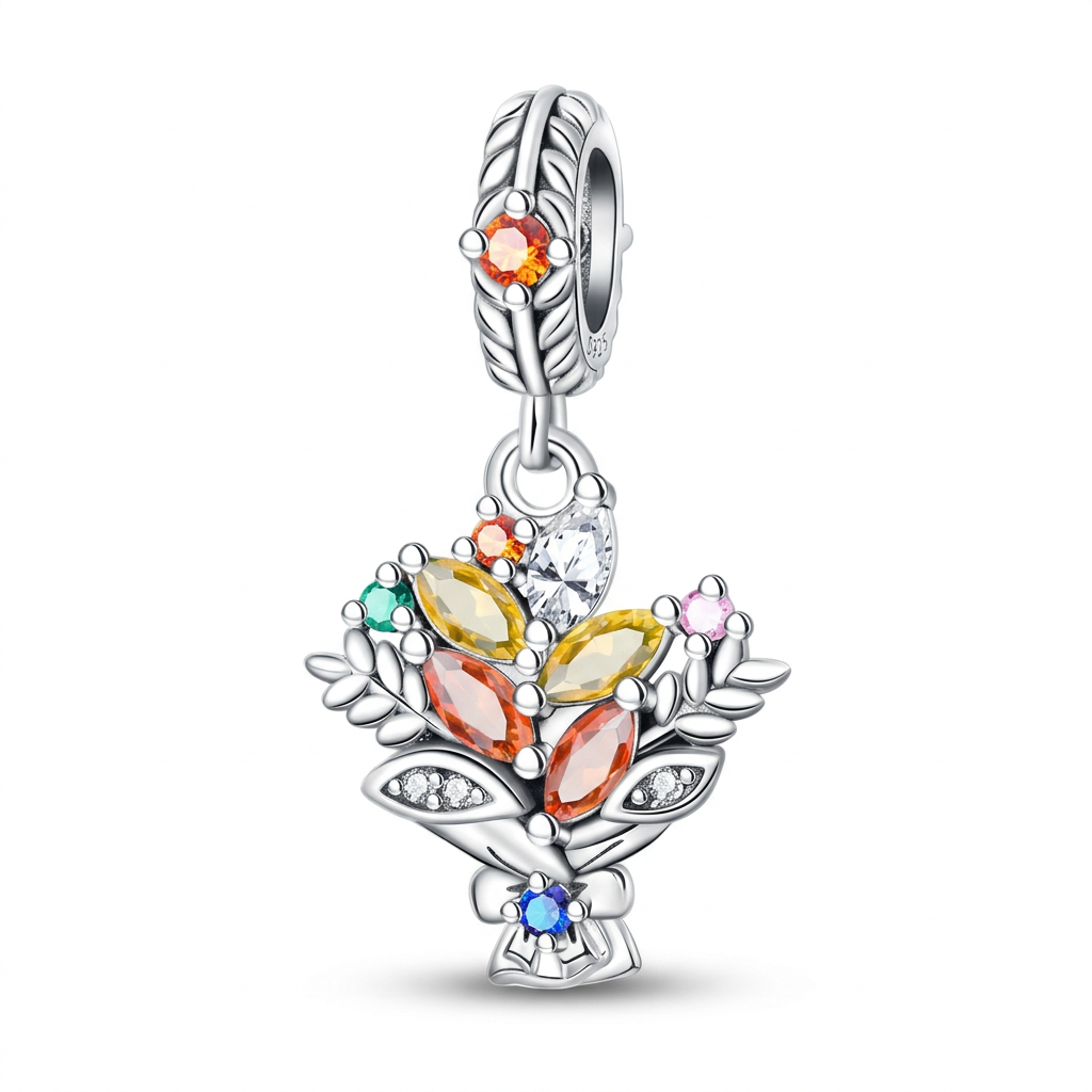 Autumn Bouquet Vase Charm