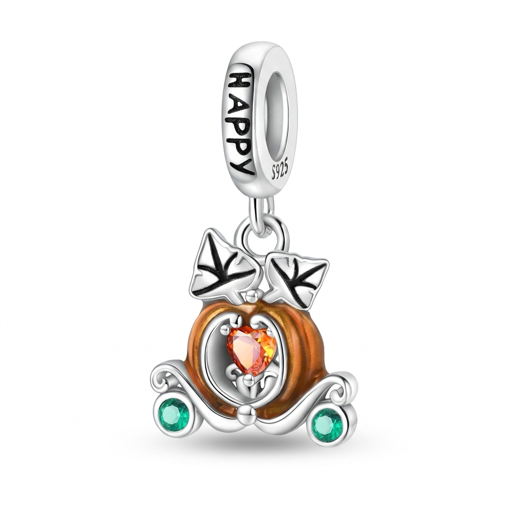 Pumpkin Carriage Dangle Charm
