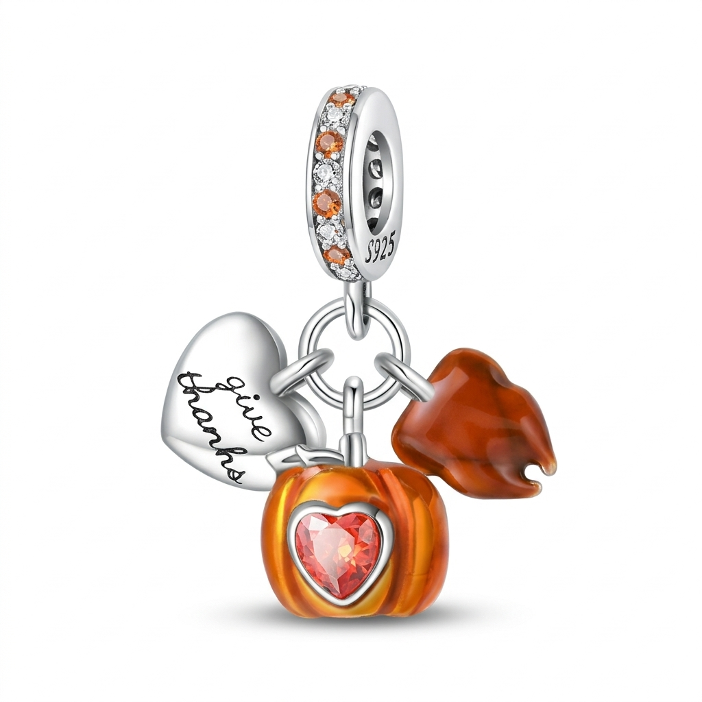 Pumpkin Love Dangle Charm