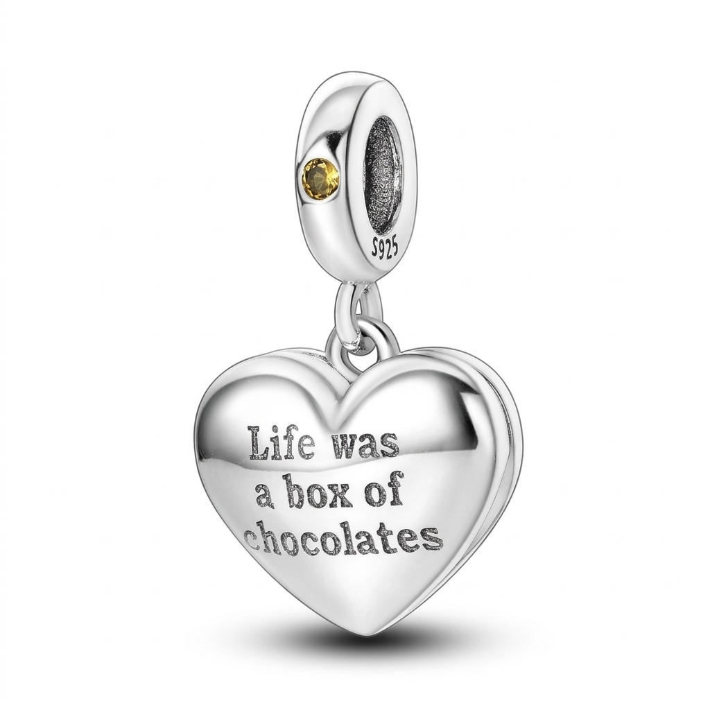 Box of Chocolates Heart Charm