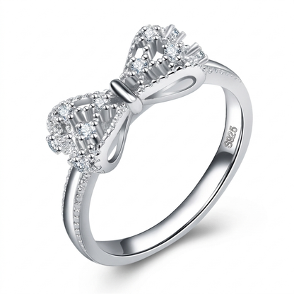 Sparkling Bow Ring