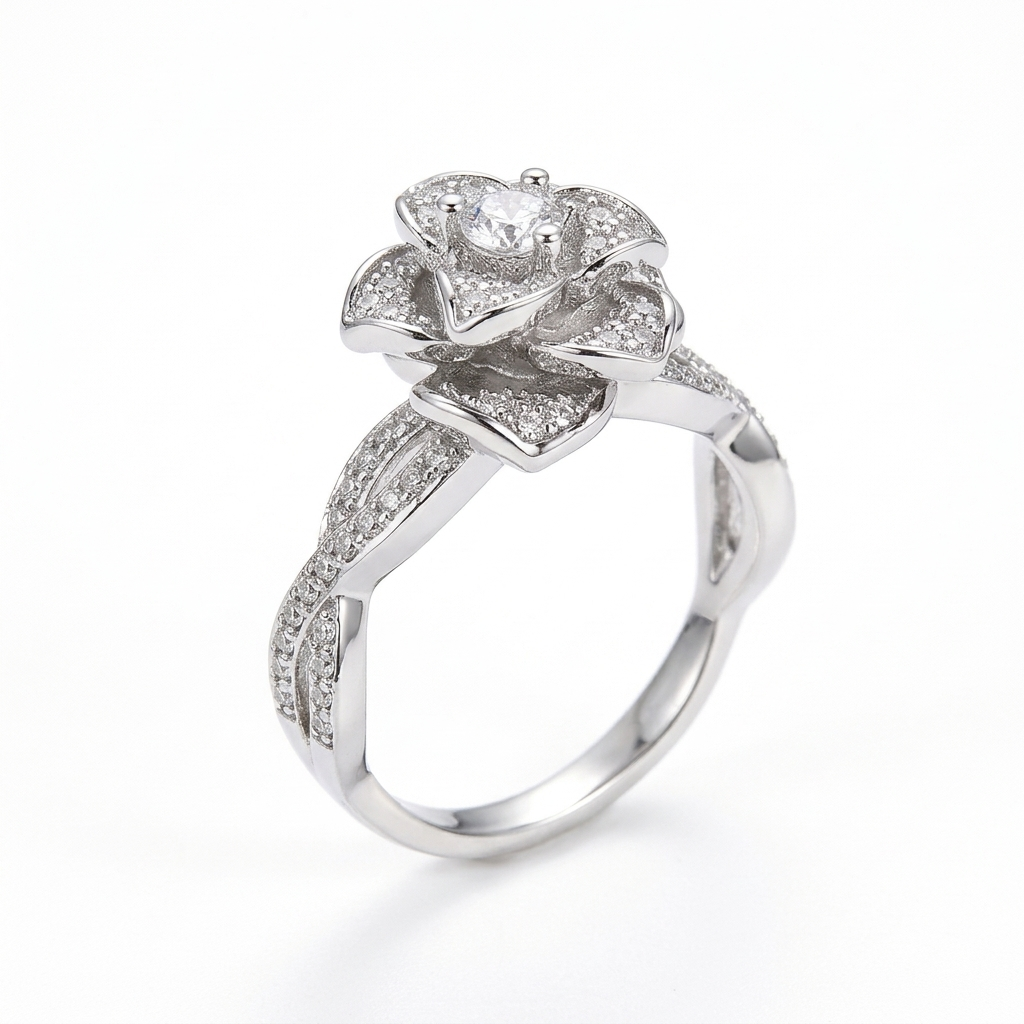 Crystal Rose Ring