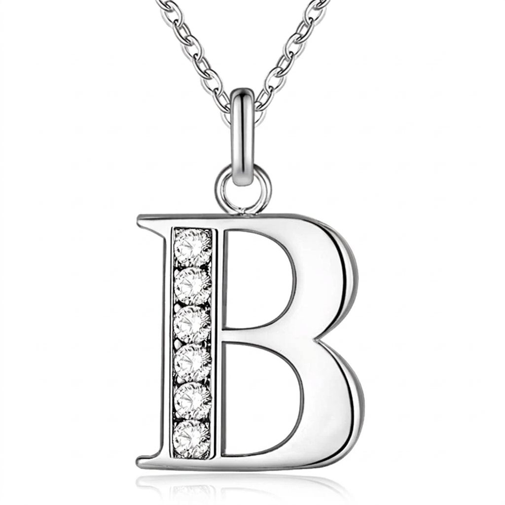 Initial Necklace, letter B