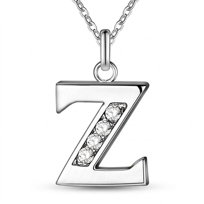 Initial Necklace, letter Z