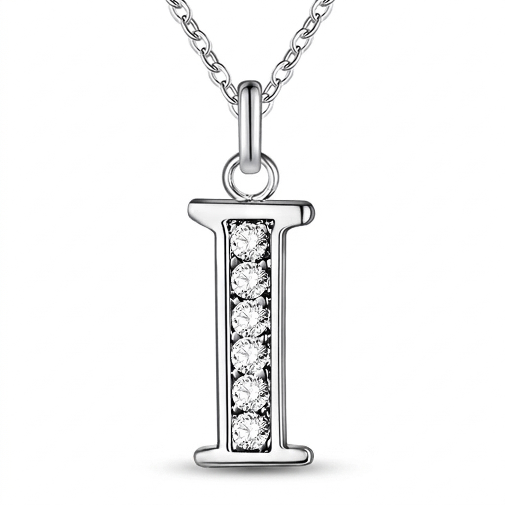 Initial Necklace, letter I