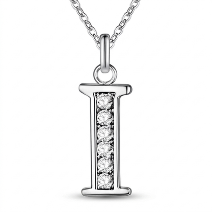 Initial Necklace, letter I