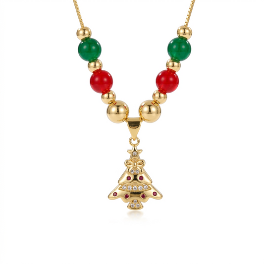 Sparkle Christmas Tree Necklace