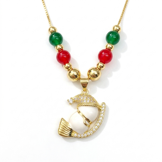 Snowman Christmas Necklace