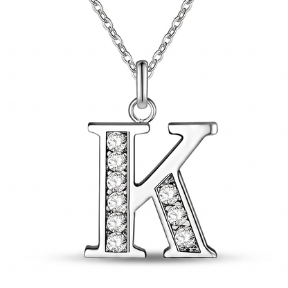 Initial Necklace, letter K