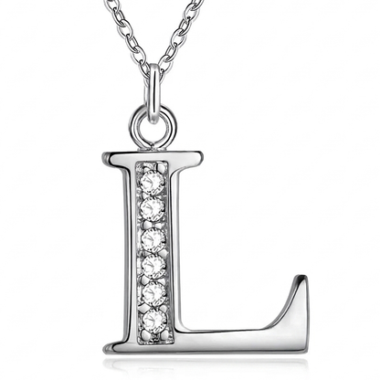 Initial Necklace, letter L